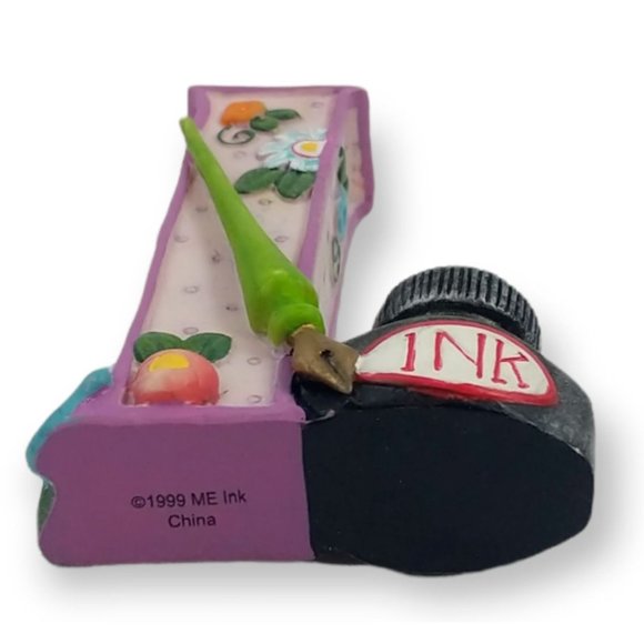 Mary Engelbreit Ink Vintage 2.5 inch Alphabet Letter Initial I (Ink Writing) - Picture 3 of 6